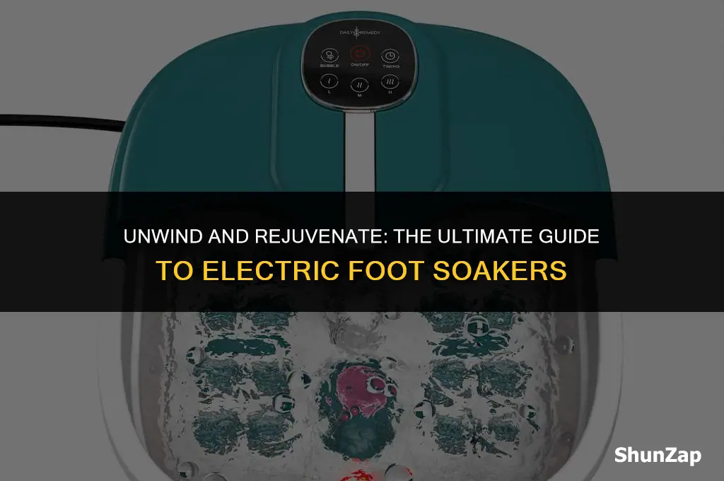 can a foot soaker electric keep me