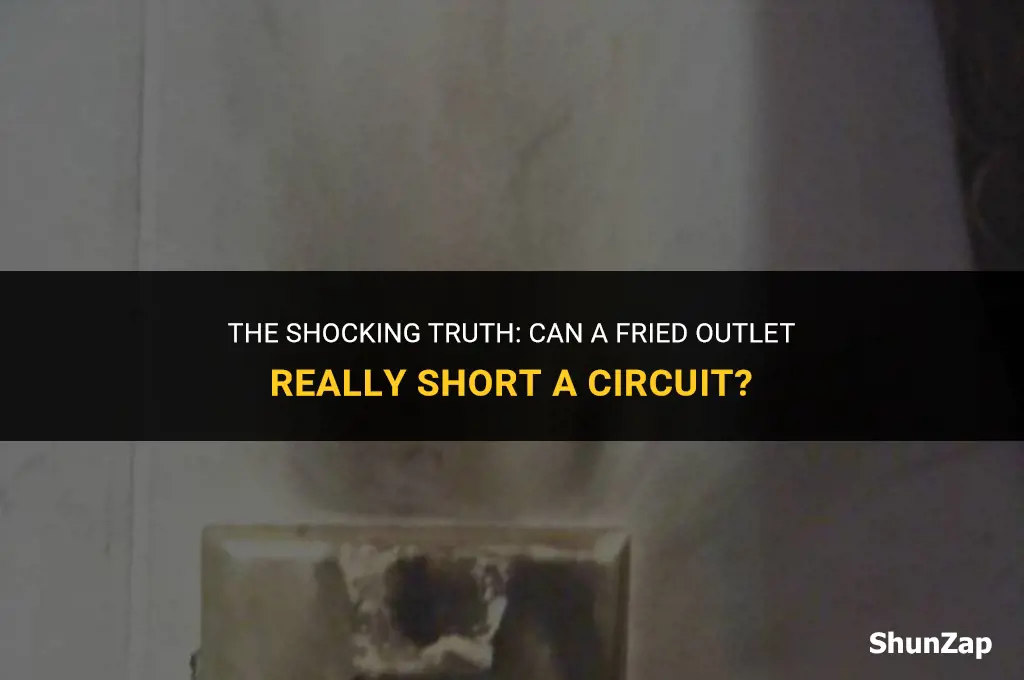 can a fried electrical outlet short a circuit