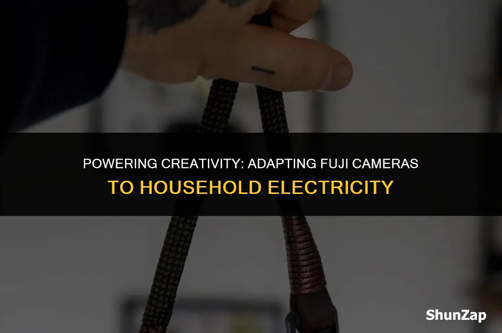can a fuji camera be adapted to house hold electricity