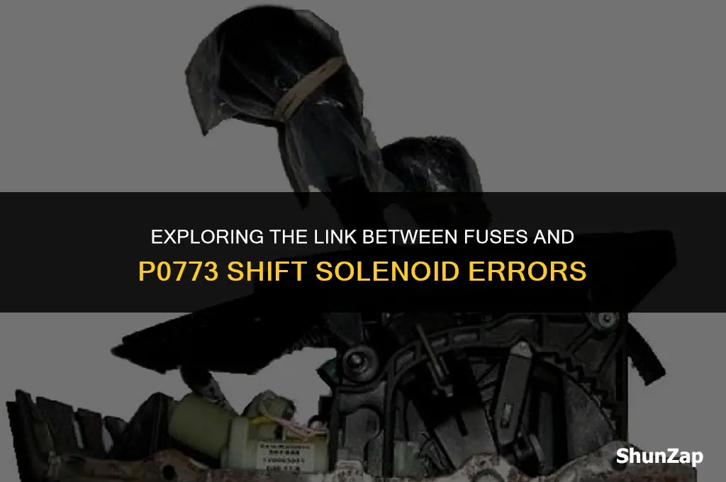 can a fuse cause p0773 shift solenoid e electrical