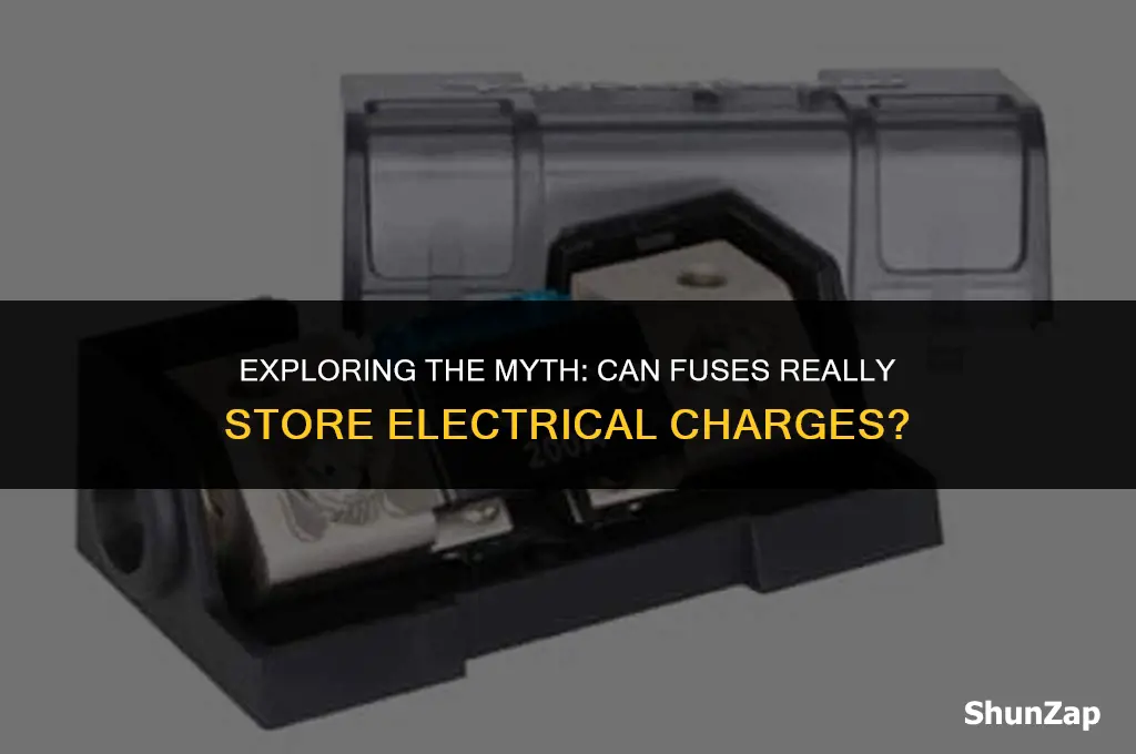 can a fuse store an electrical charge