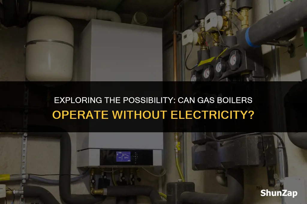 can a gas boiler run without electricity