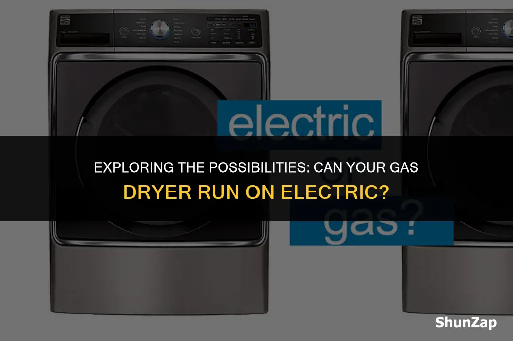 can a gas dryer run on electric