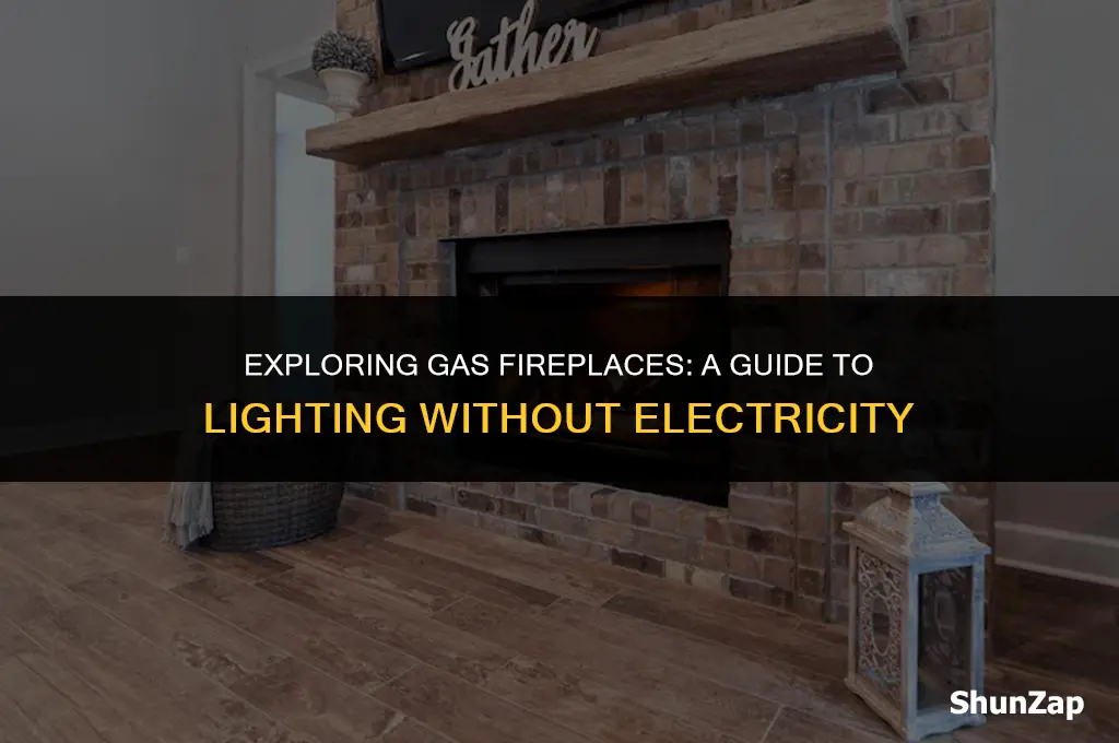 can a gas fireplace be lit without electricity