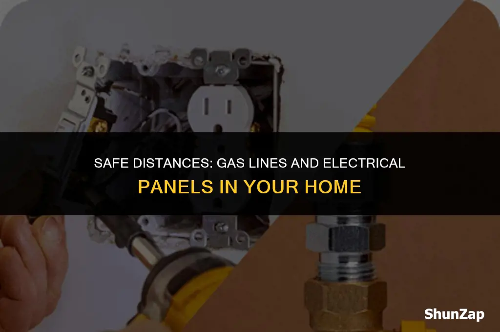 can a gas line be near an electrical panel