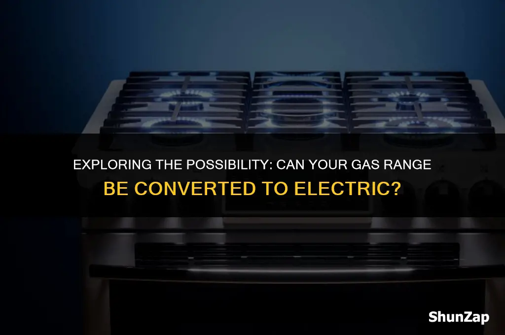 can a gas range be converted to electric