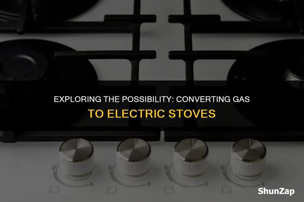 can a gas stove be converted to an electric stove