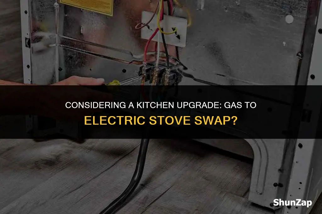 can a gas stove be swapped out withan electric one