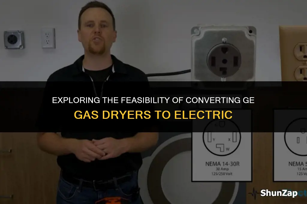 can a ge gas dryer be converted to electric