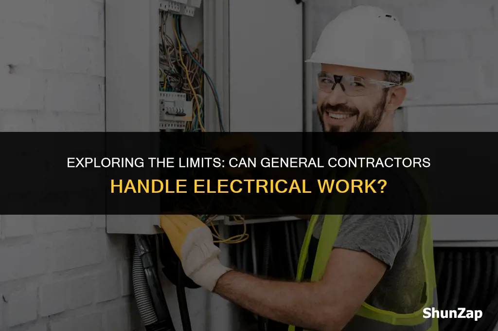 can a general contractor do electrical