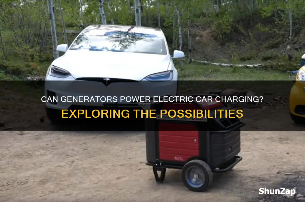 can a generator charge an electric car