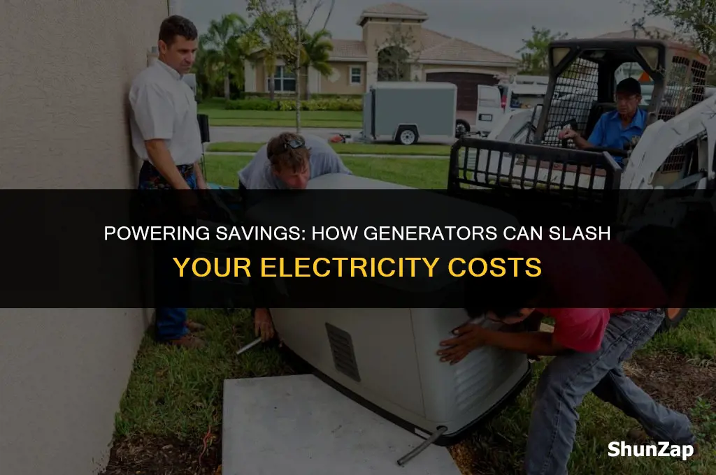 can a generator reduce electricity costs