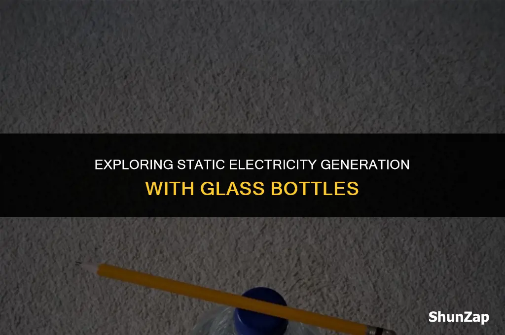 can a glass bottle generate static electricity