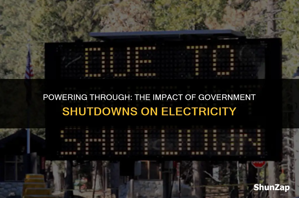 can a government shutdown be a problem for electricity