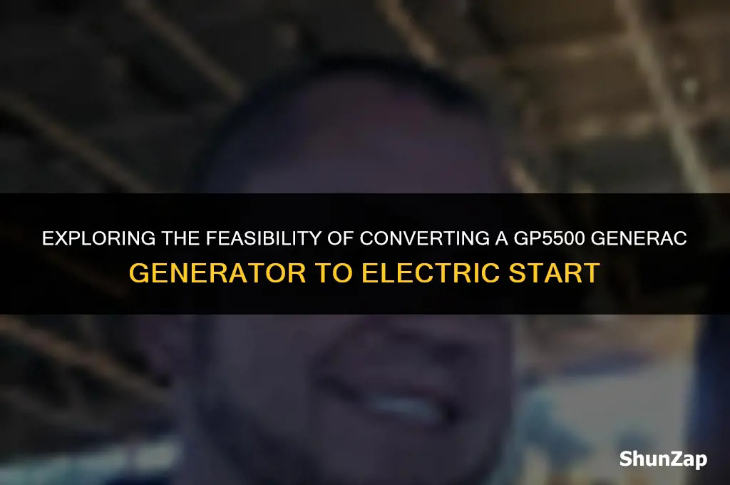 can a gp5500 generac gen be converted to electric start