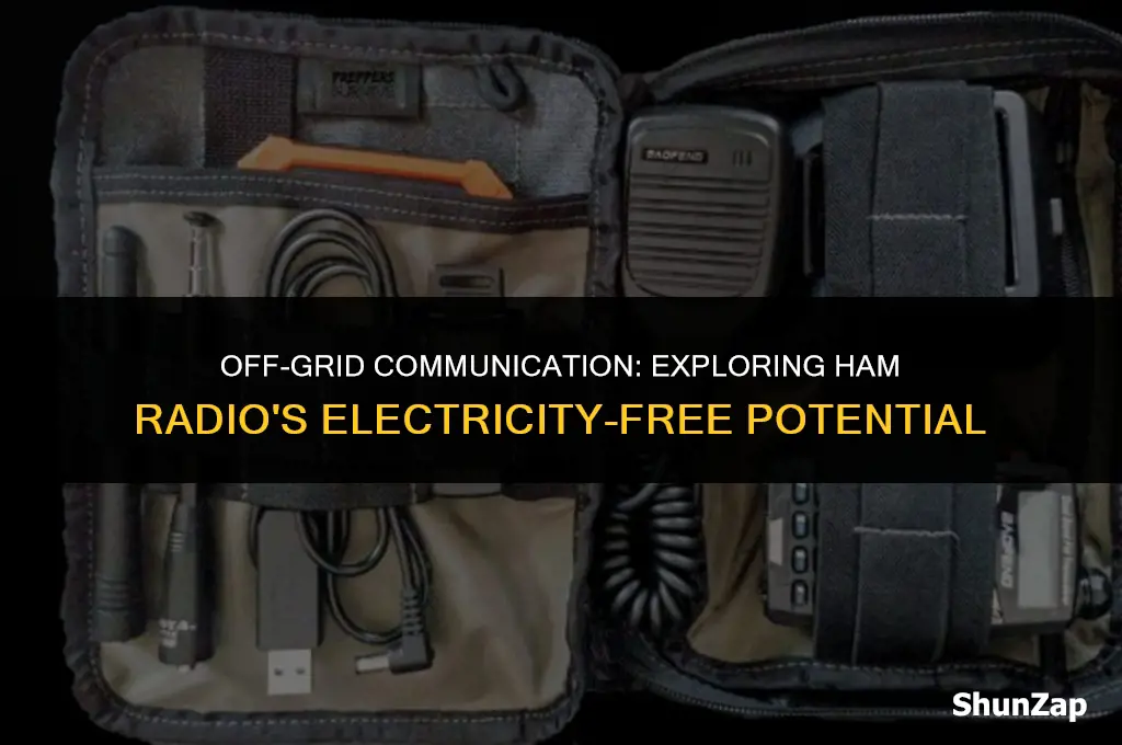 can a ham radio operate without electricity