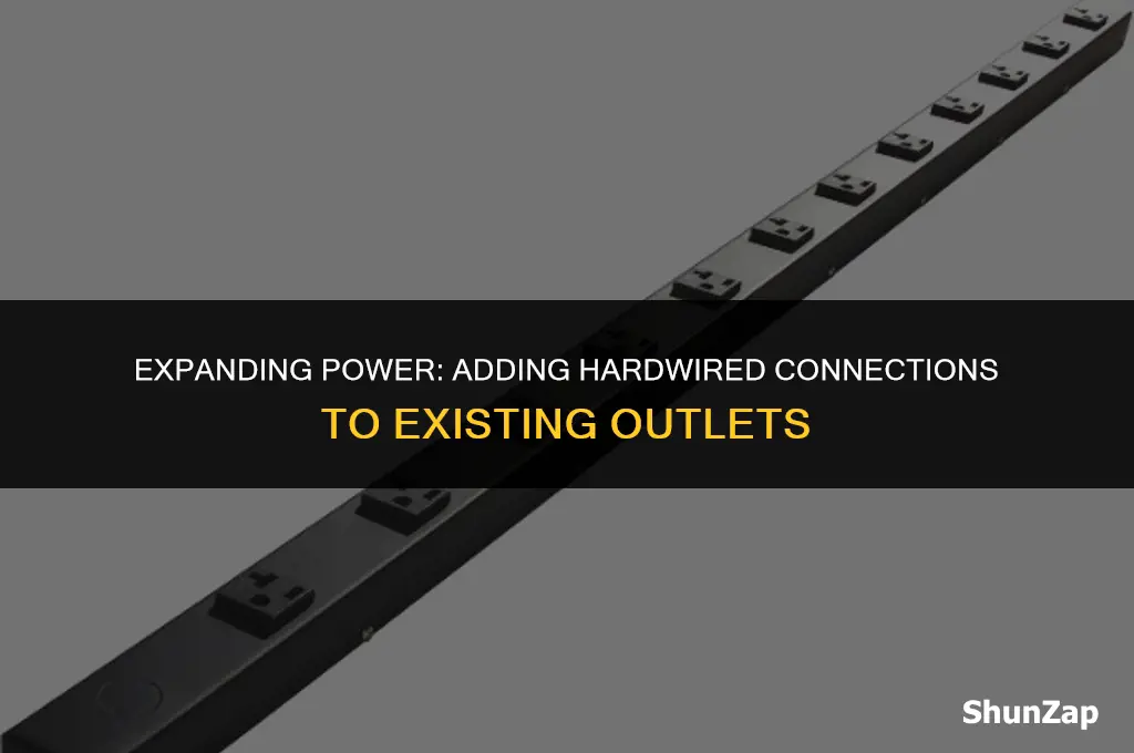 can a hardwire be attachedto a exzisting electric outlet