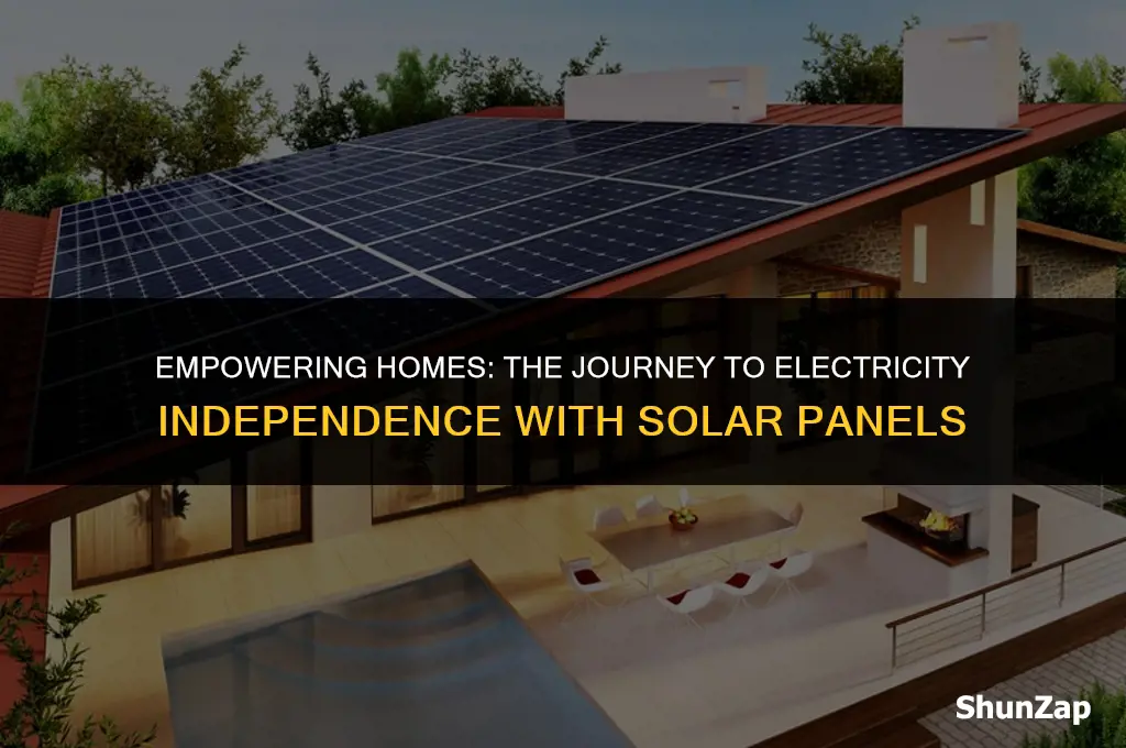 can a home be completely electricity independent with solar panels