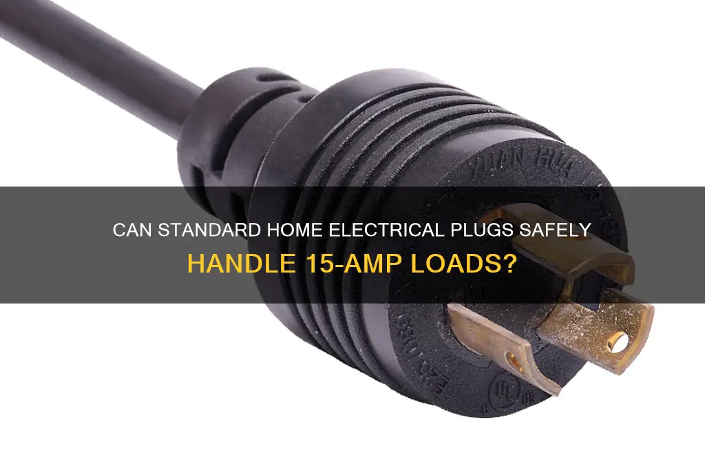 can a home electrical plugs be used for 15amps
