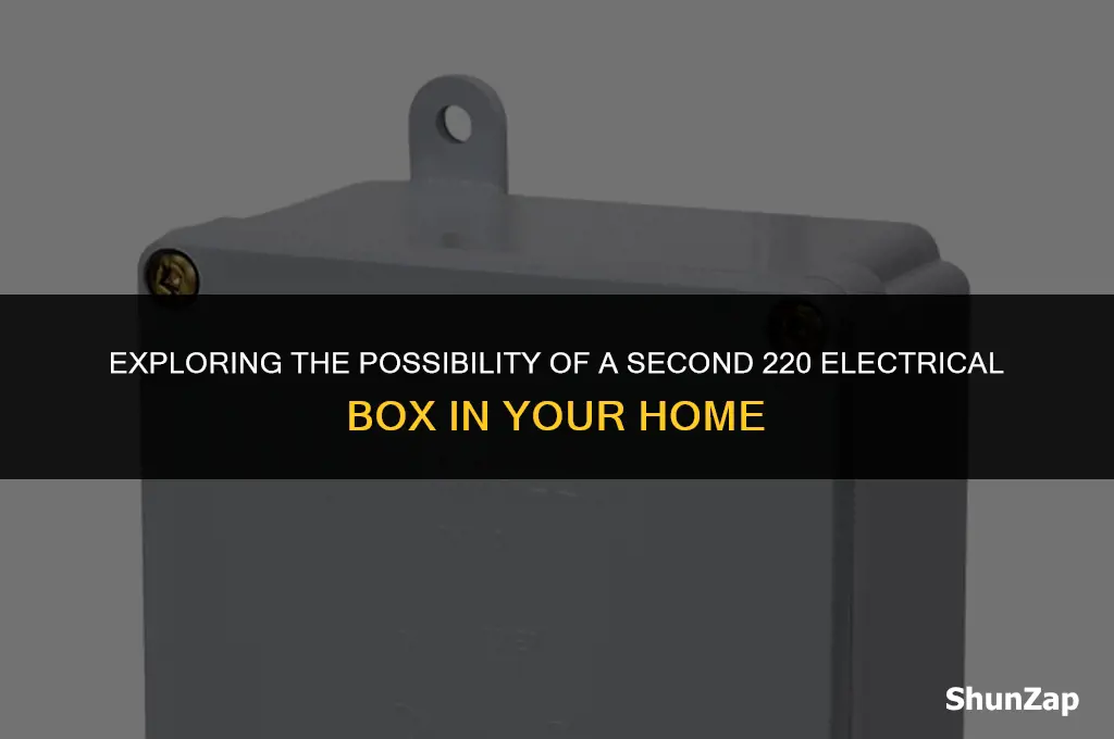 can a home have a 2nd electrical 220 box