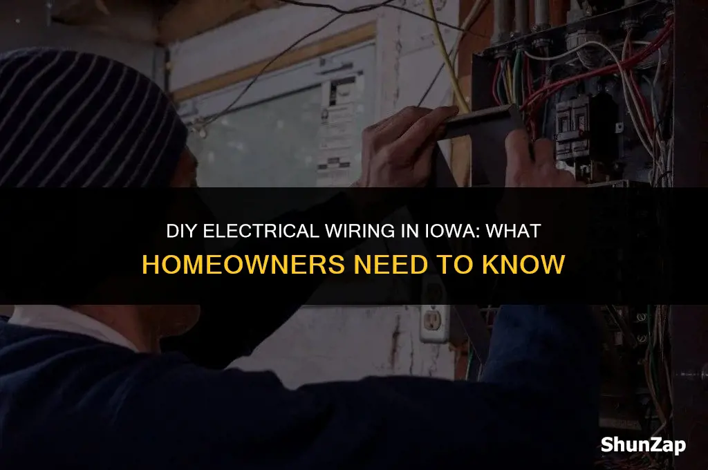 can a homeowner do their own electrical wiring in iowa