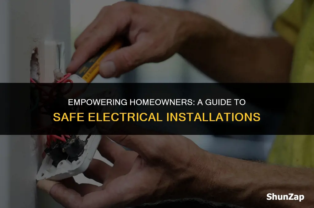 can a homeowner install electrical