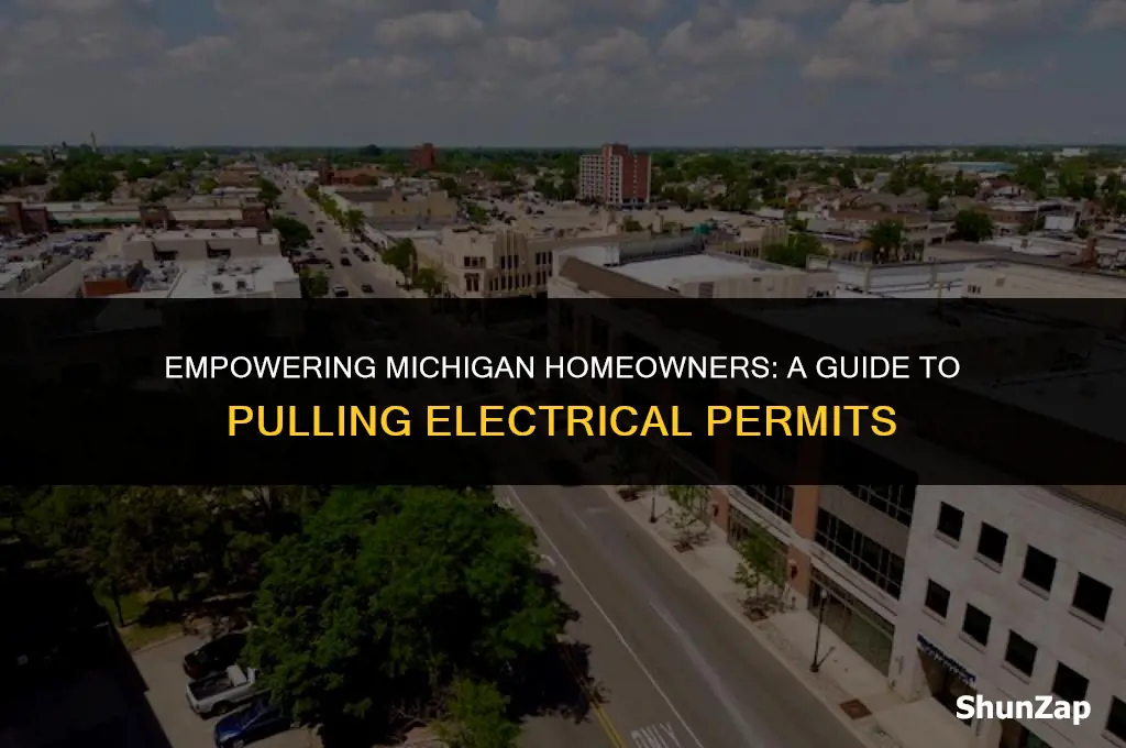 can a homeowner pull an electrical permit in michigan