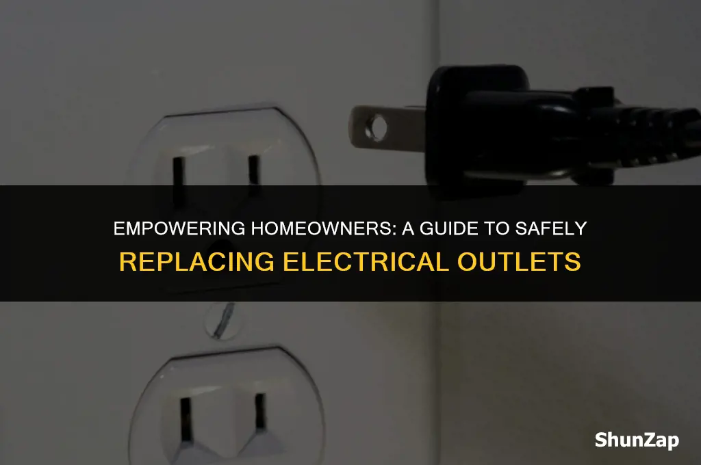 can a homeowner replace an electrical outlet