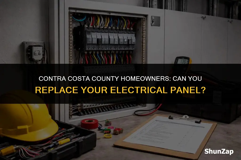 can a homeowner replace electrical panel contra costa county