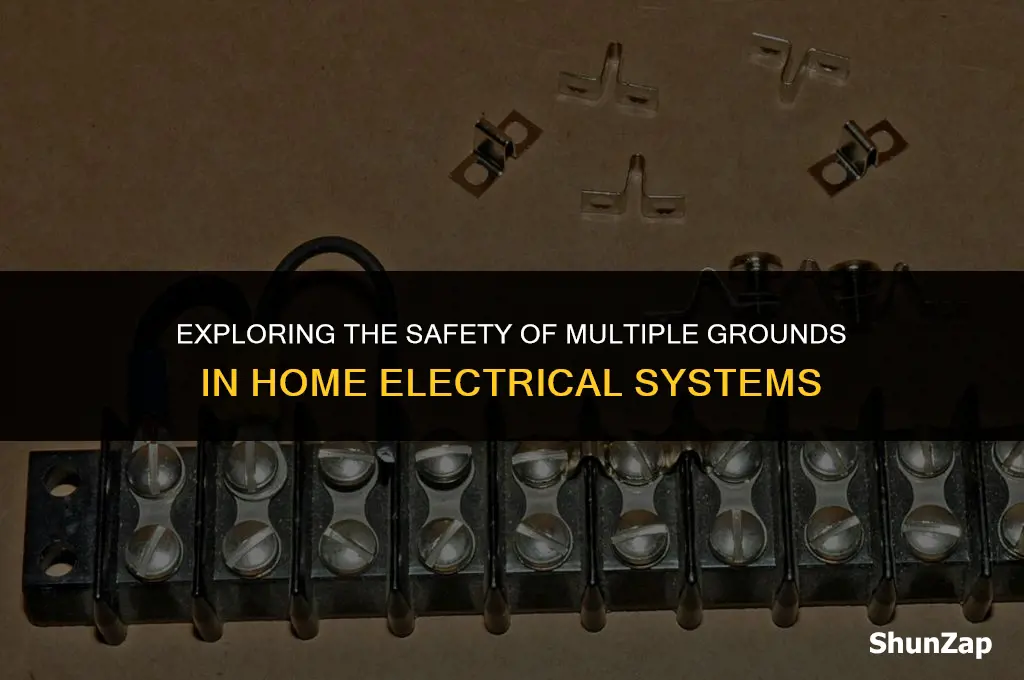 can a house have 2 separate electrical grounds