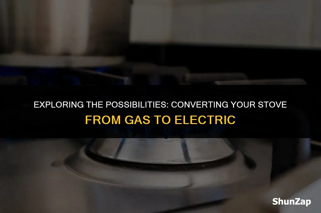 can a house have a gas and electric stove convert