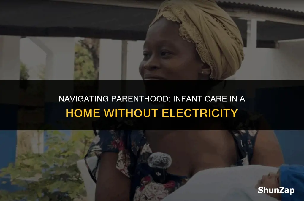 can a infant stay in a house with no electricity