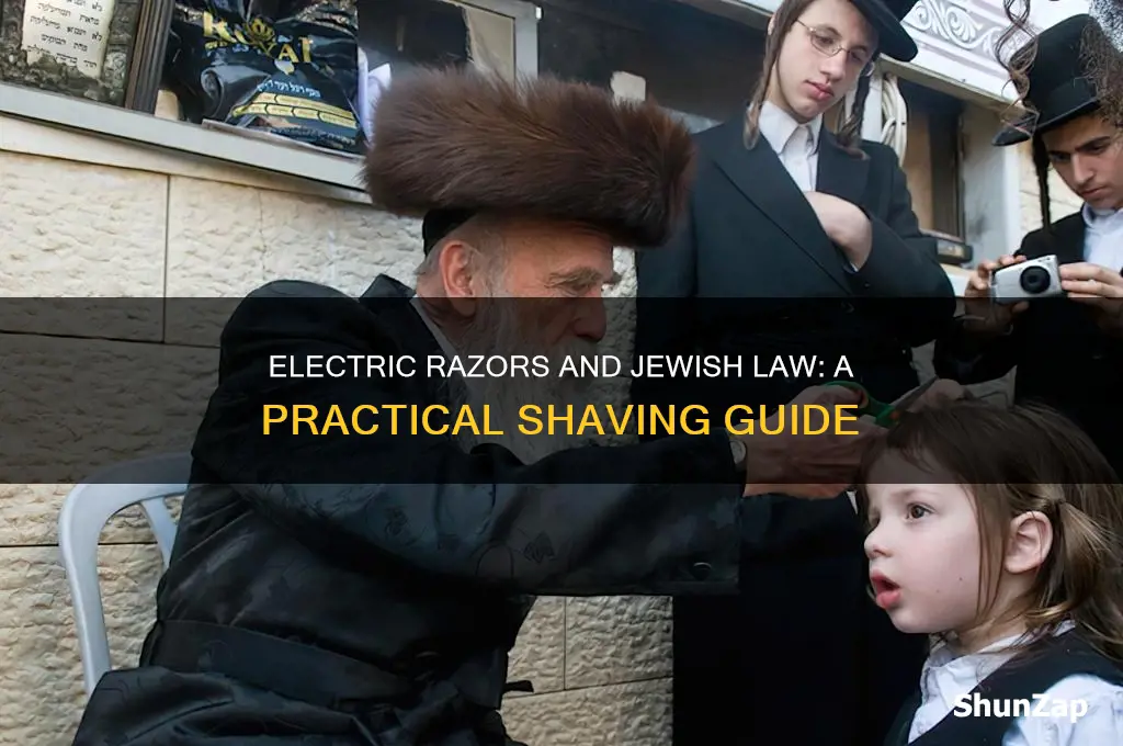 can a jew use an electric razor