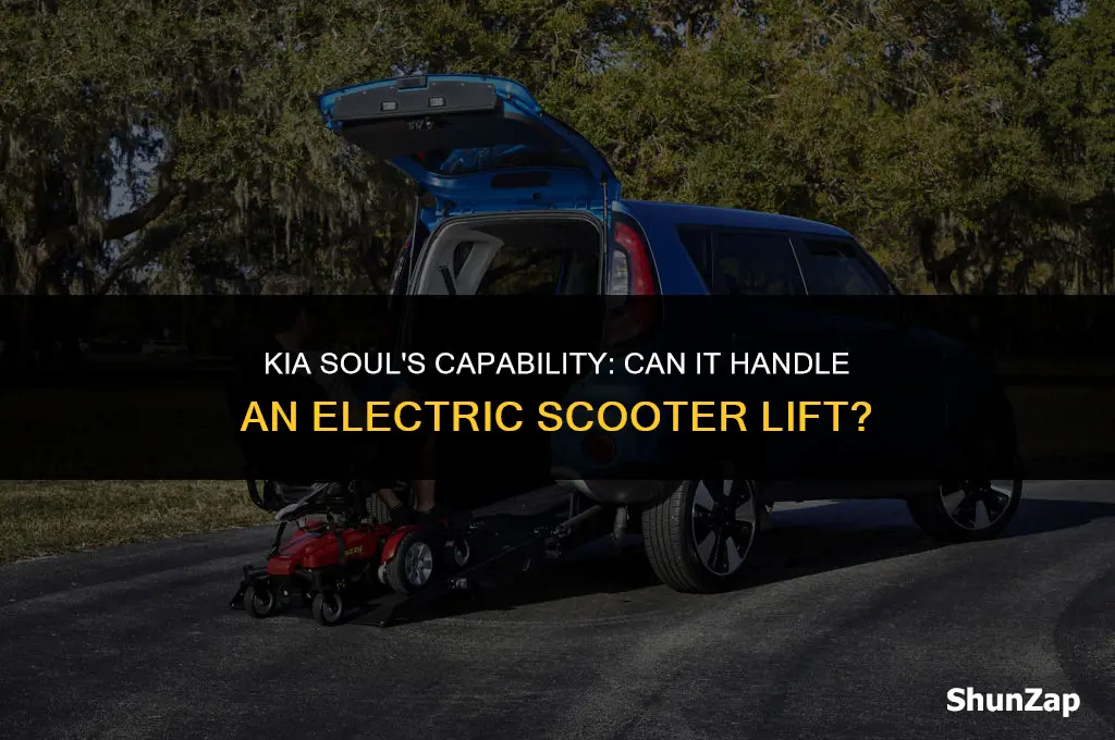 can a kia soul handle an electric scooter lift