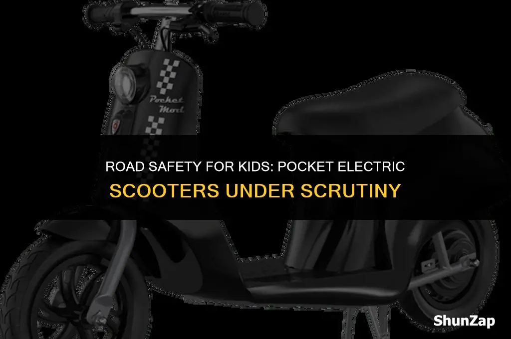 can a kid ride a pocet electric scooter on road