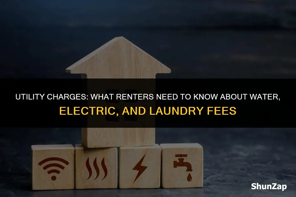 can a landlord charge for water and electric and laundry