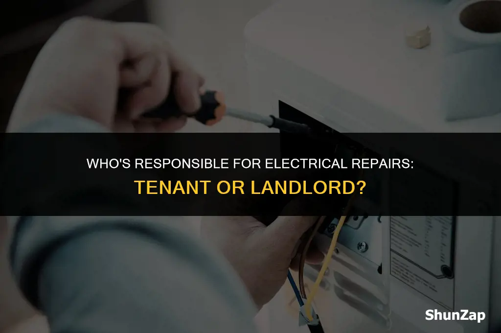 can a landlord charge me for electric repair