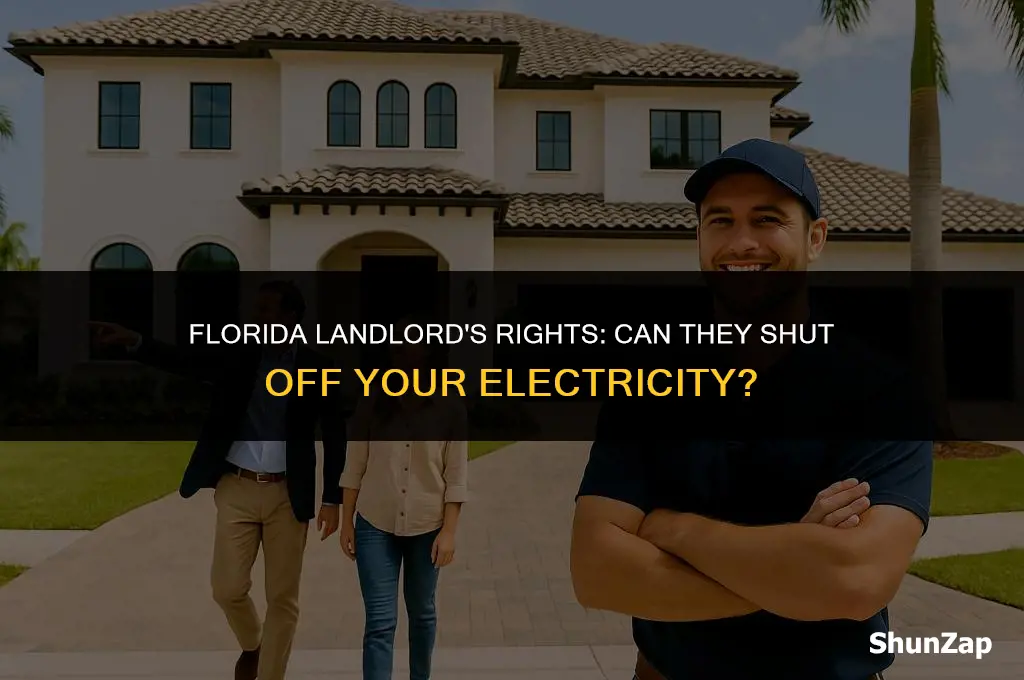 can a landlord in florida shut your electric off