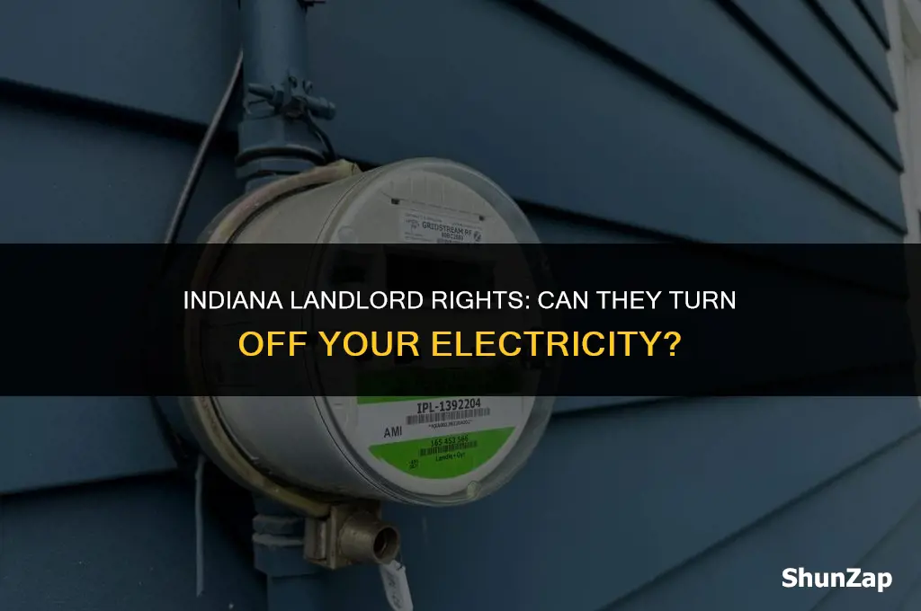 can a landlord turn off electricity in indiana