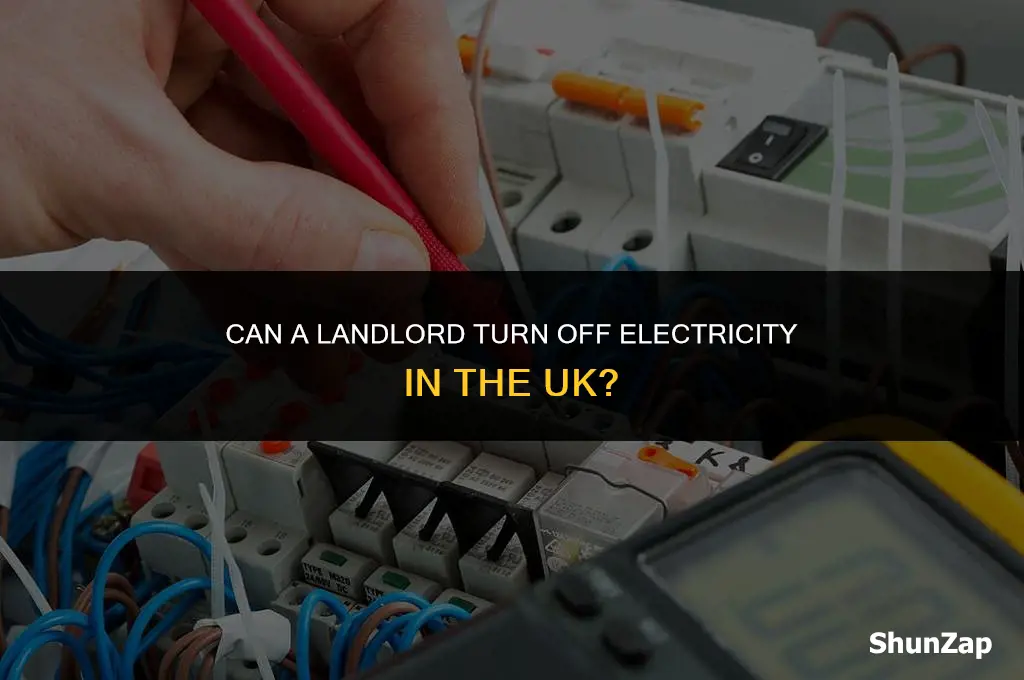 can a landlord turn off electricity uk