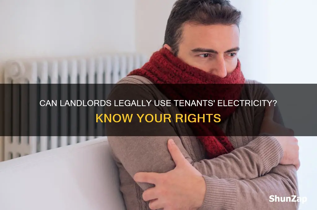 can a landlord use my electricity