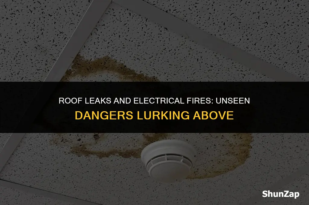 can a leak in your roof cause an electric fire