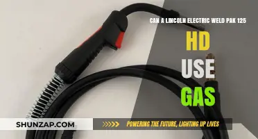 Can Lincoln Electric Weld Pak 125 HD Utilize Gas for Welding?