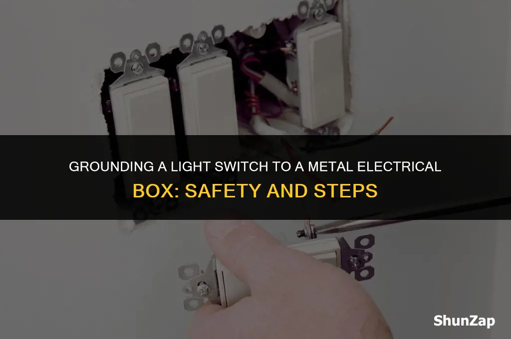 can a litch switch be grounded to metal electrical box