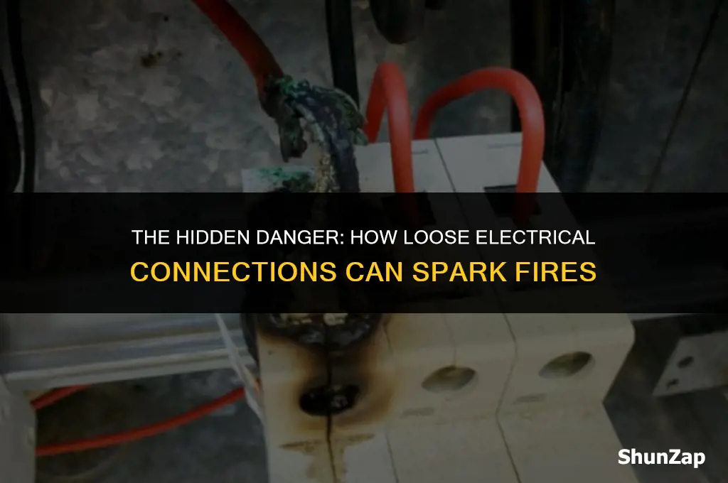 can a loose electrical connection cause a fire