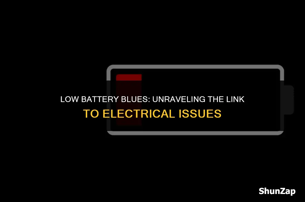 can a low battery cause electrical problems
