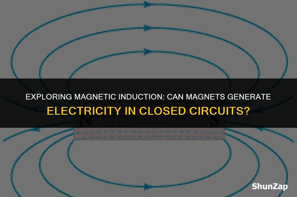 can a magnet generate electricity in a closed circuit
