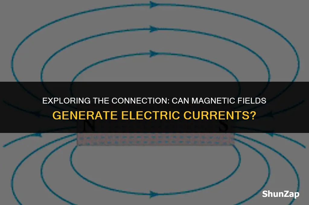 can a magnetic field create an electric current