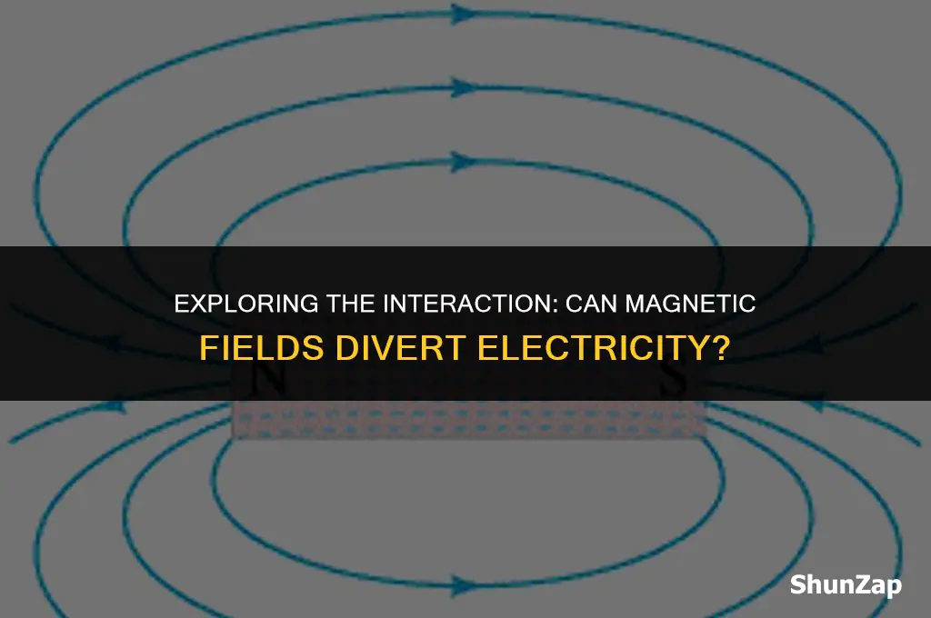 can a magnetic field divert electricity
