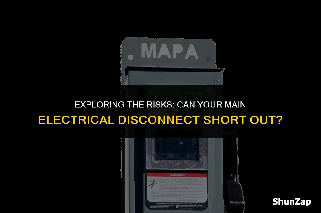 can a main electrical disconnect short out
